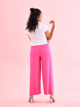 Load image into Gallery viewer, Go Colors Dark Rose Viscose Knit Palazzo
