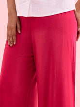 Load image into Gallery viewer, Go Colors Fuchsia Viscose Knit Palazzo
