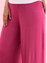 Load image into Gallery viewer, Go Colors Medium Violet Viscose Knit Palazzo
