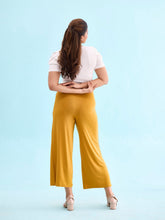Load image into Gallery viewer, Go Colors Mustard Viscose Knit Palazzo
