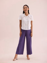 Load image into Gallery viewer, Go Colors Purple Viscose Knit Palazzo
