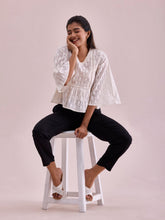 Load image into Gallery viewer, Go Colors Black Woven Viscose Casual Pants
