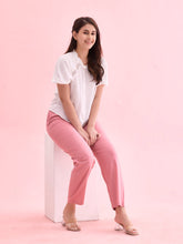 Load image into Gallery viewer, Go Colors Dusty Pink Woven Viscose Casual Pants
