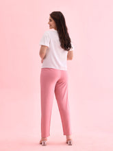 Load image into Gallery viewer, Go Colors Dusty Pink Woven Viscose Casual Pants
