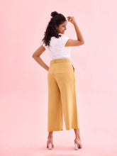 Load image into Gallery viewer, Go Colors Light Mustard Linen Blend Culottes
