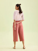 Load image into Gallery viewer, Go Colors Rust Linen Blend Culottes

