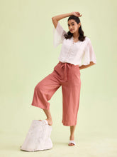 Load image into Gallery viewer, Go Colors Rust Linen Blend Culottes
