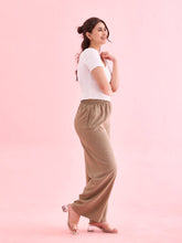 Load image into Gallery viewer, Go Colors Beige Woven Viscose Basic Palazzo
