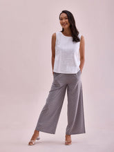 Load image into Gallery viewer, Go Colors Grey Woven Viscose Printed Palazzo
