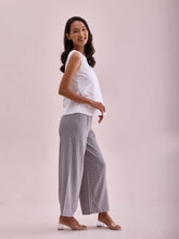 Load image into Gallery viewer, Go Colors Grey Woven Viscose Printed Palazzo
