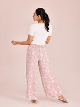 Load image into Gallery viewer, Go Colors Medium Pink Woven Viscose Printed Palazzo

