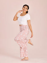 Load image into Gallery viewer, Go Colors Medium Pink Woven Viscose Printed Palazzo
