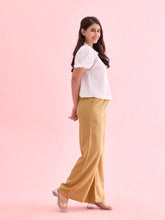 Load image into Gallery viewer, Go Colors Wheat Woven Viscose Basic Palazzo
