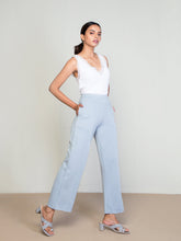 Load image into Gallery viewer, Go Colors Aqua Roma Ponte Wide Pants
