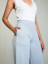 Load image into Gallery viewer, Go Colors Aqua Roma Ponte Wide Pants

