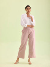 Load image into Gallery viewer, Go Colors Baby Pink Roma Ponte Wide Pants
