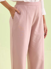 Load image into Gallery viewer, Go Colors Baby Pink Roma Ponte Wide Pants

