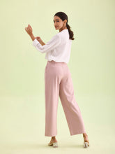 Load image into Gallery viewer, Go Colors Baby Pink Roma Ponte Wide Pants
