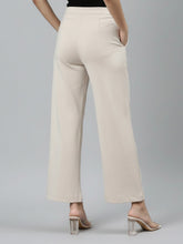 Load image into Gallery viewer, Go Colors Light Beige Roma Ponte Wide Pants
