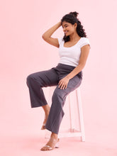 Load image into Gallery viewer, Go Colors Medium Grey Roma Ponte Wide Pants
