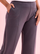 Load image into Gallery viewer, Go Colors Medium Grey Roma Ponte Wide Pants
