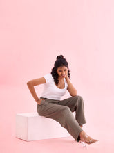 Load image into Gallery viewer, Go Colors Medium Olive Roma Ponte Wide Pants
