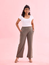 Load image into Gallery viewer, Go Colors Medium Olive Roma Ponte Wide Pants
