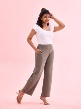 Load image into Gallery viewer, Go Colors Medium Olive Roma Ponte Wide Pants
