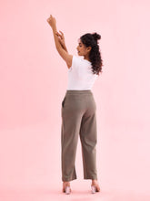 Load image into Gallery viewer, Go Colors Medium Olive Roma Ponte Wide Pants
