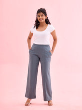 Load image into Gallery viewer, Go Colors Ocean Green Roma Ponte Wide Pants
