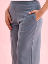 Load image into Gallery viewer, Go Colors Ocean Green Roma Ponte Wide Pants
