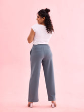 Load image into Gallery viewer, Go Colors Ocean Green Roma Ponte Wide Pants
