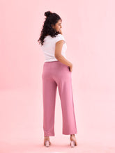 Load image into Gallery viewer, Go Colors Rusty Pink Roma Ponte Wide Pants
