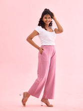 Load image into Gallery viewer, Go Colors Rusty Pink Roma Ponte Wide Pants

