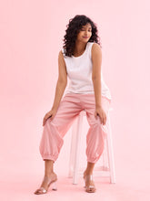 Load image into Gallery viewer, Go Colors Baby Pink Cotton Cambric Lace Salwar
