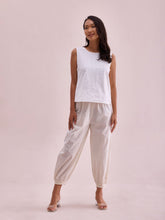 Load image into Gallery viewer, Go Colors Cream Cotton Cambric Lace Salwar
