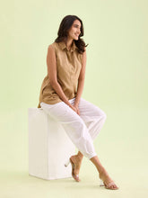 Load image into Gallery viewer, Go Colors White Cotton Cambric Lace Salwar
