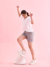 Load image into Gallery viewer, Go Colors Ebony Grey Cotton Stretch Casual Shorts
