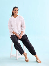 Load image into Gallery viewer, Go Colors Black Cotton Salwar
