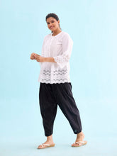 Load image into Gallery viewer, Go Colors Black Cotton Salwar
