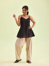 Load image into Gallery viewer, Go Colors Light Beige Cotton Salwar
