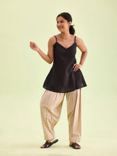 Load image into Gallery viewer, Go Colors Light Beige Cotton Salwar
