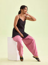 Load image into Gallery viewer, Go Colors Light Wine Cotton Salwar
