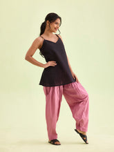 Load image into Gallery viewer, Go Colors Light Wine Cotton Salwar
