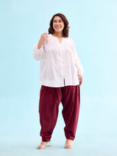 Load image into Gallery viewer, Go Colors Maroon Cotton Salwar

