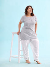 Load image into Gallery viewer, Go Colors White Cotton Salwar
