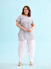 Load image into Gallery viewer, Go Colors White Cotton Salwar
