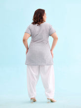 Load image into Gallery viewer, Go Colors White Cotton Salwar
