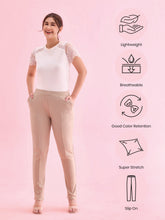 Load image into Gallery viewer, Go Colors Beige Roma Ponte Pants
