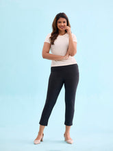 Load image into Gallery viewer, Go Colors Black Roma Stripes Formal Pant

